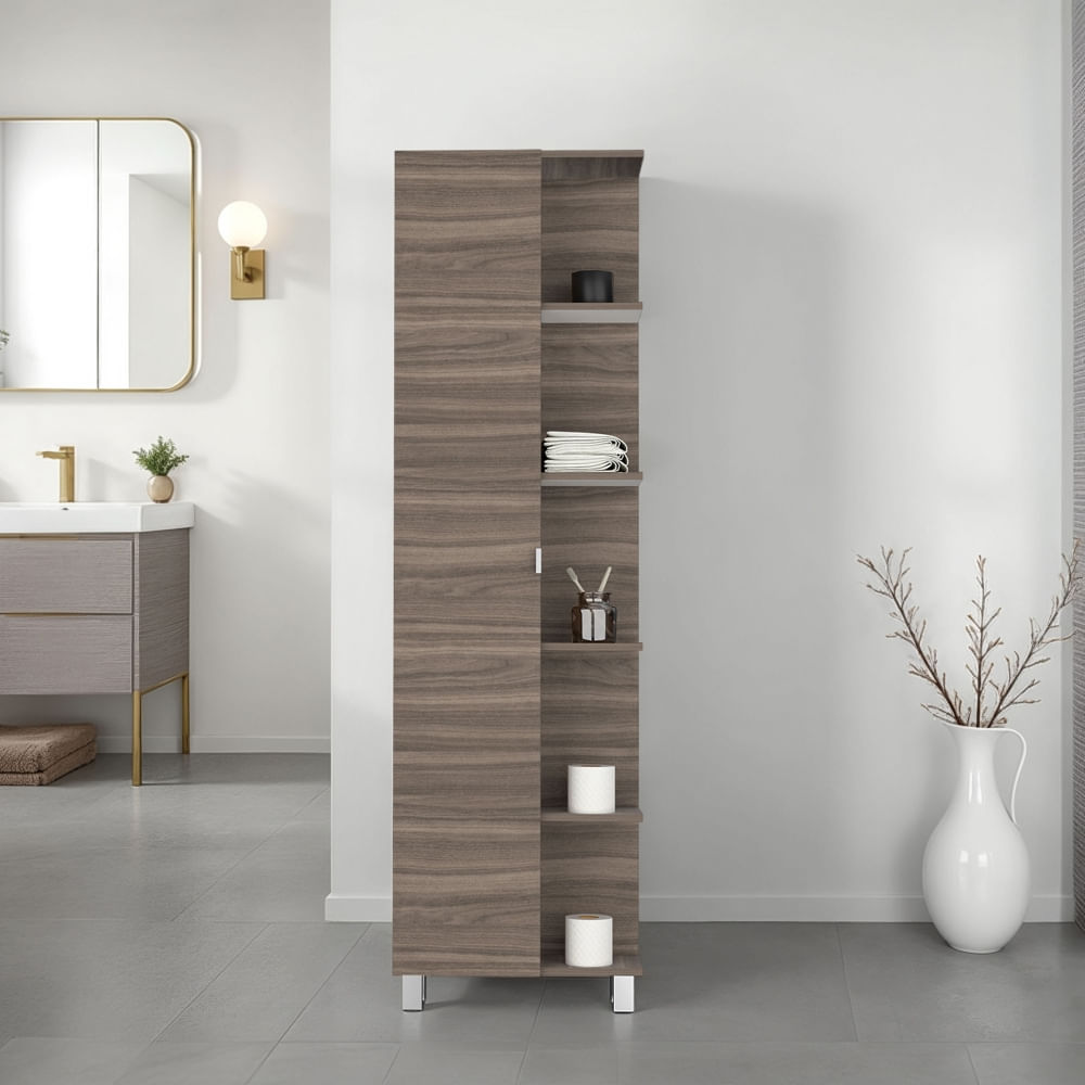 Estante De Baño Bath Avellana Bla 178X51,2X21,5