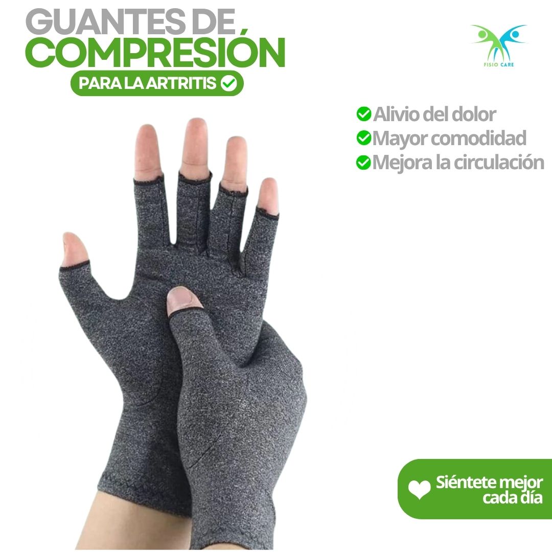 GUANTES DE COMPRESION DOLOR ARTRITIS GRIS TALLA L