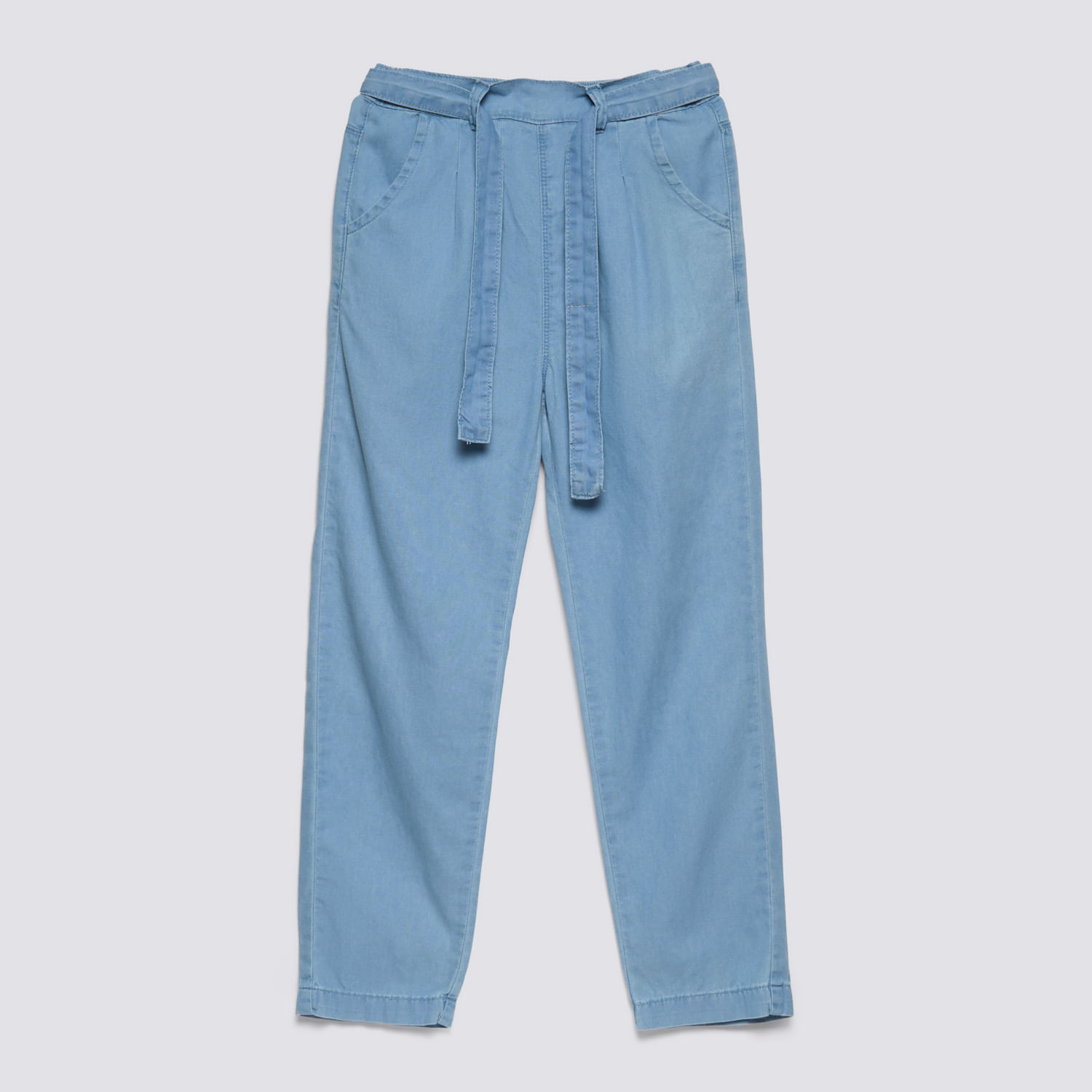 Pantalón Teen Niña Chambray Zubito Celeste Talla 12