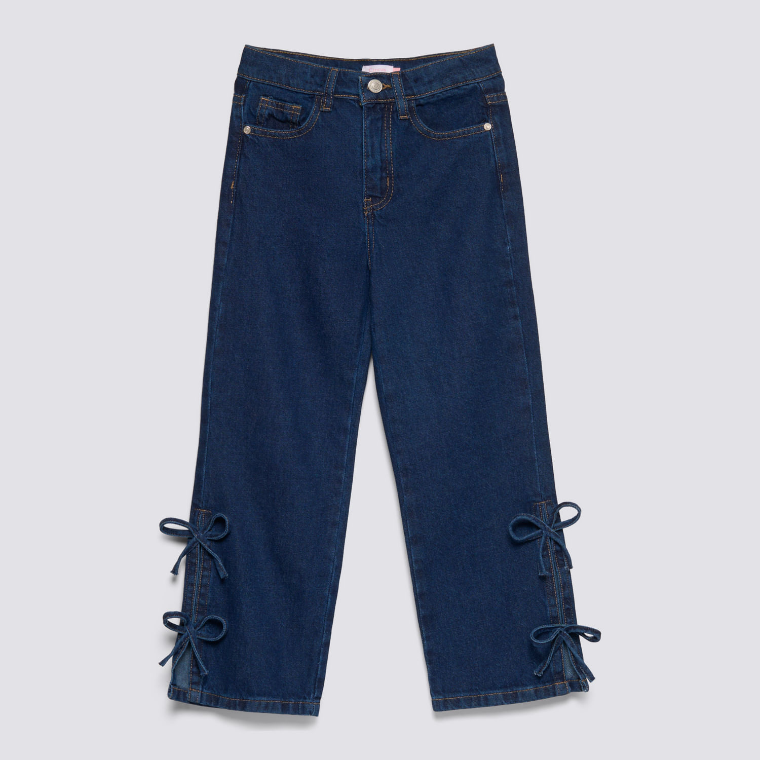 Jean Niña Recto Lazos Circus Azul Talla 12