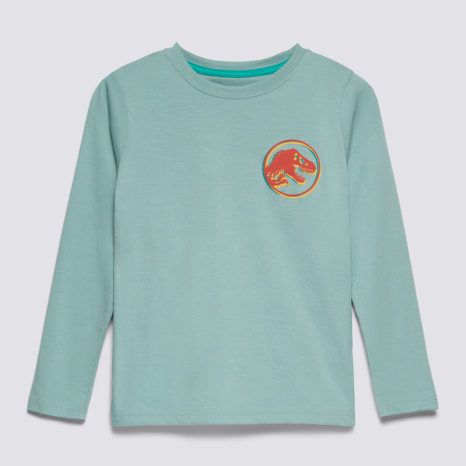 Polo Manga Larga Niño Jurassic Verde Talla 4
