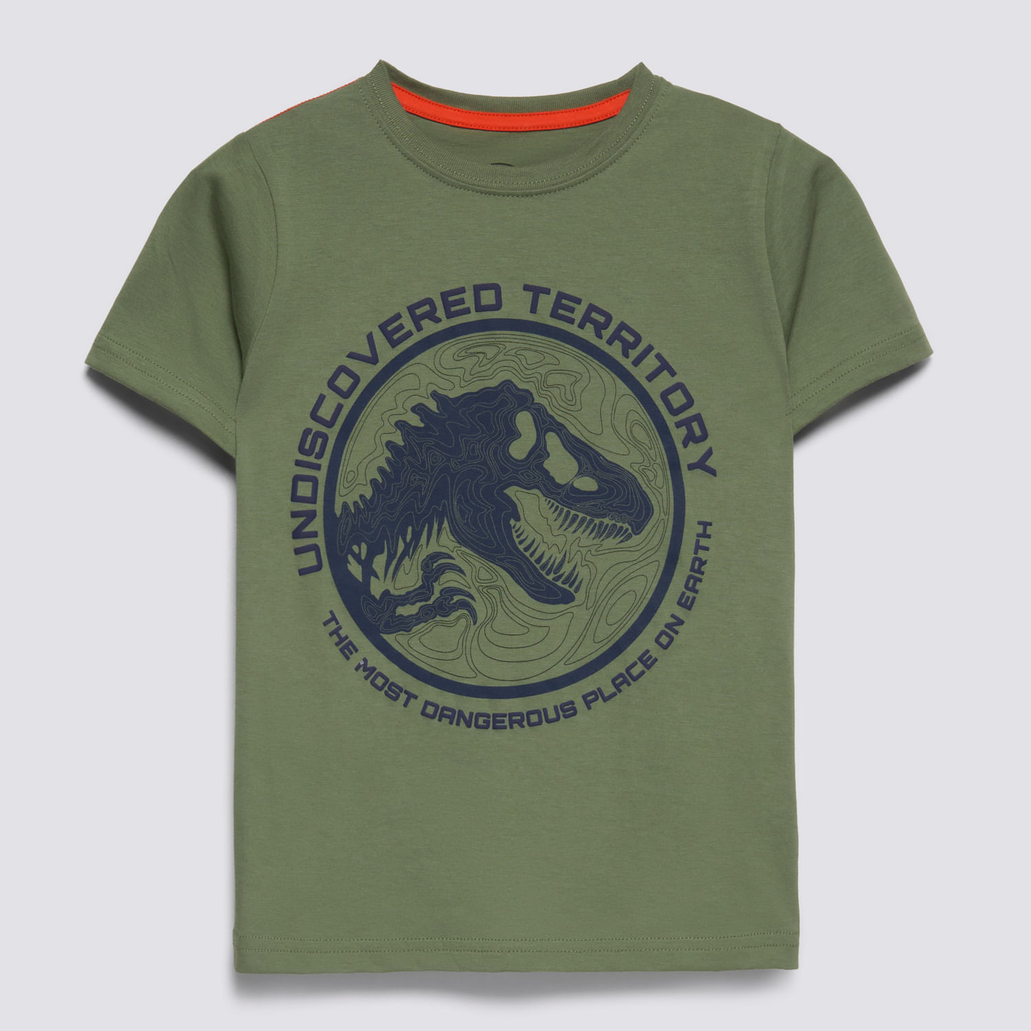 Polo Manga Corta Niño Jurassic Verde Talla 8