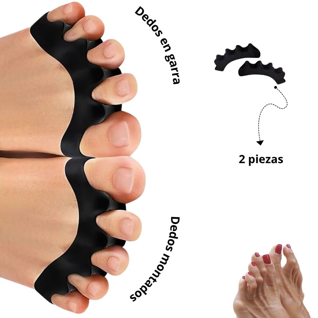 Separador de 5 dedos negro - unisex