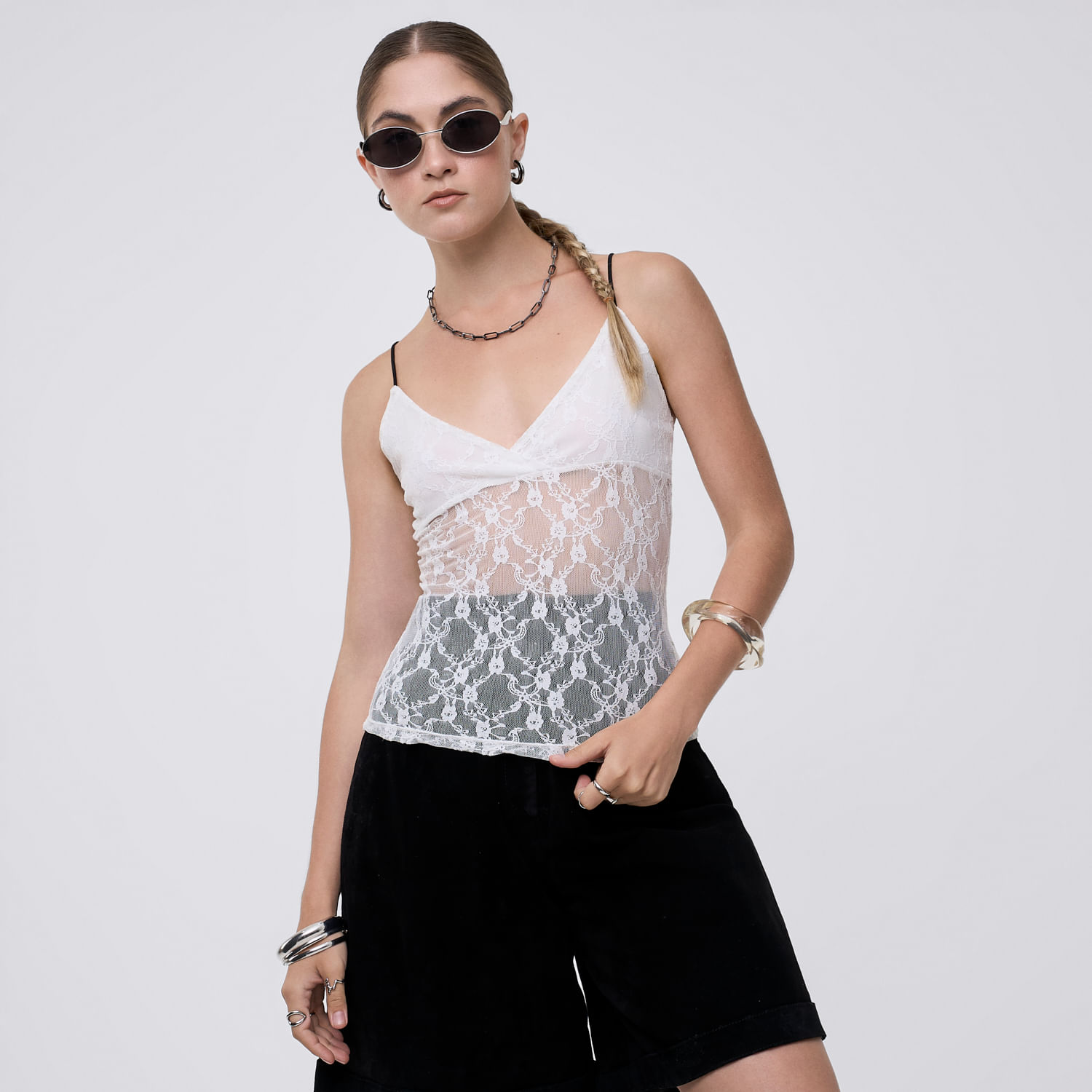 Polo Mujer Sake Hypnotic Blanco M