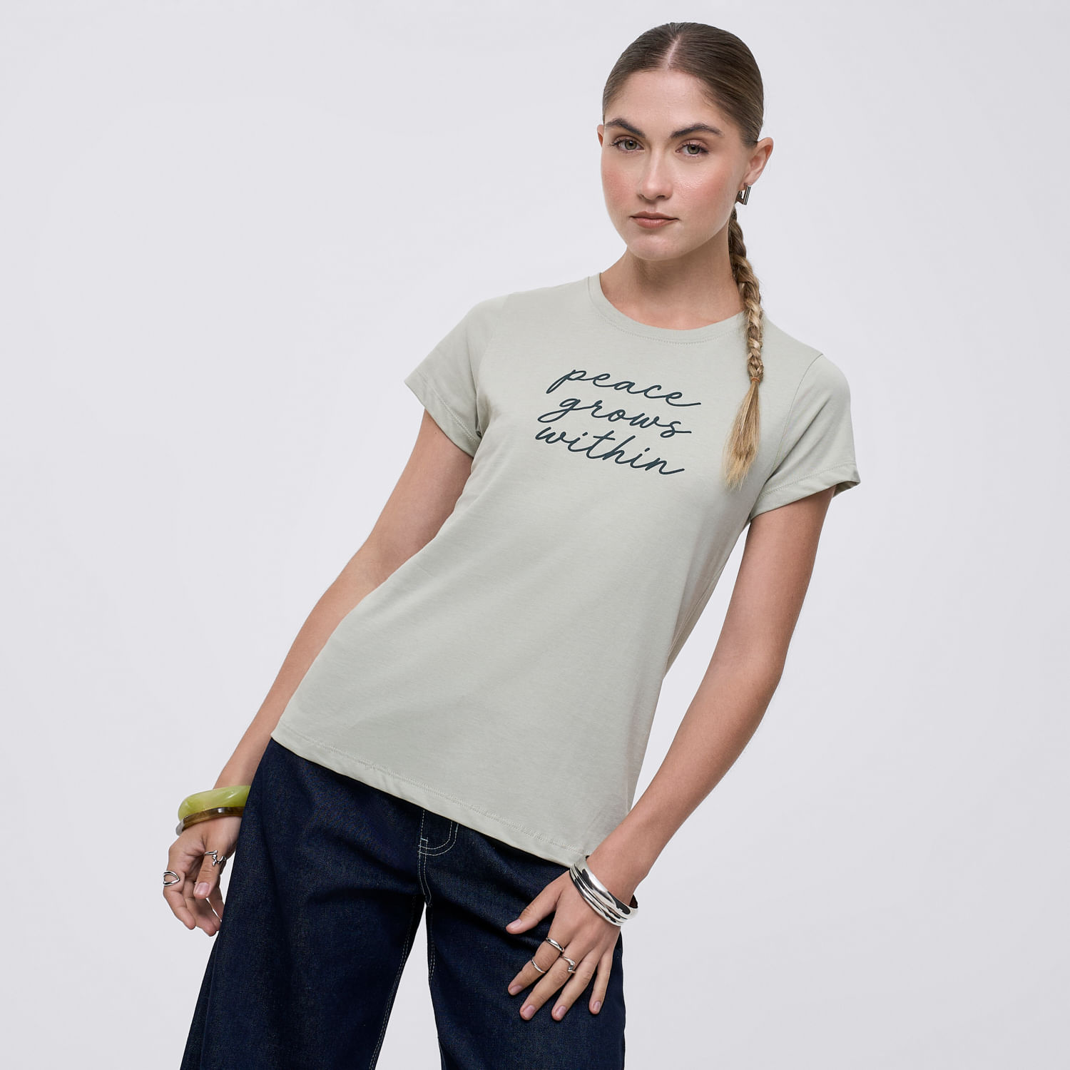Polo Mujer Bas Reg Print I Hypnotic Manga Corta Verde Oliva L