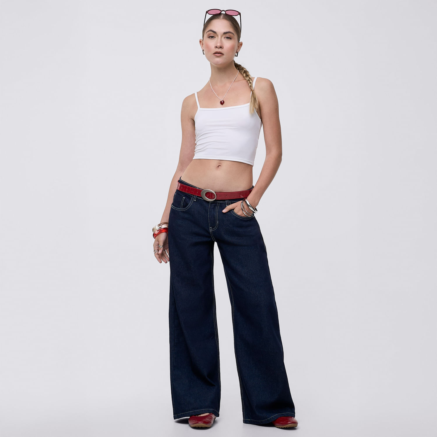 Jean Mujer Icy Hypnotic Baggy Azul Marino 28