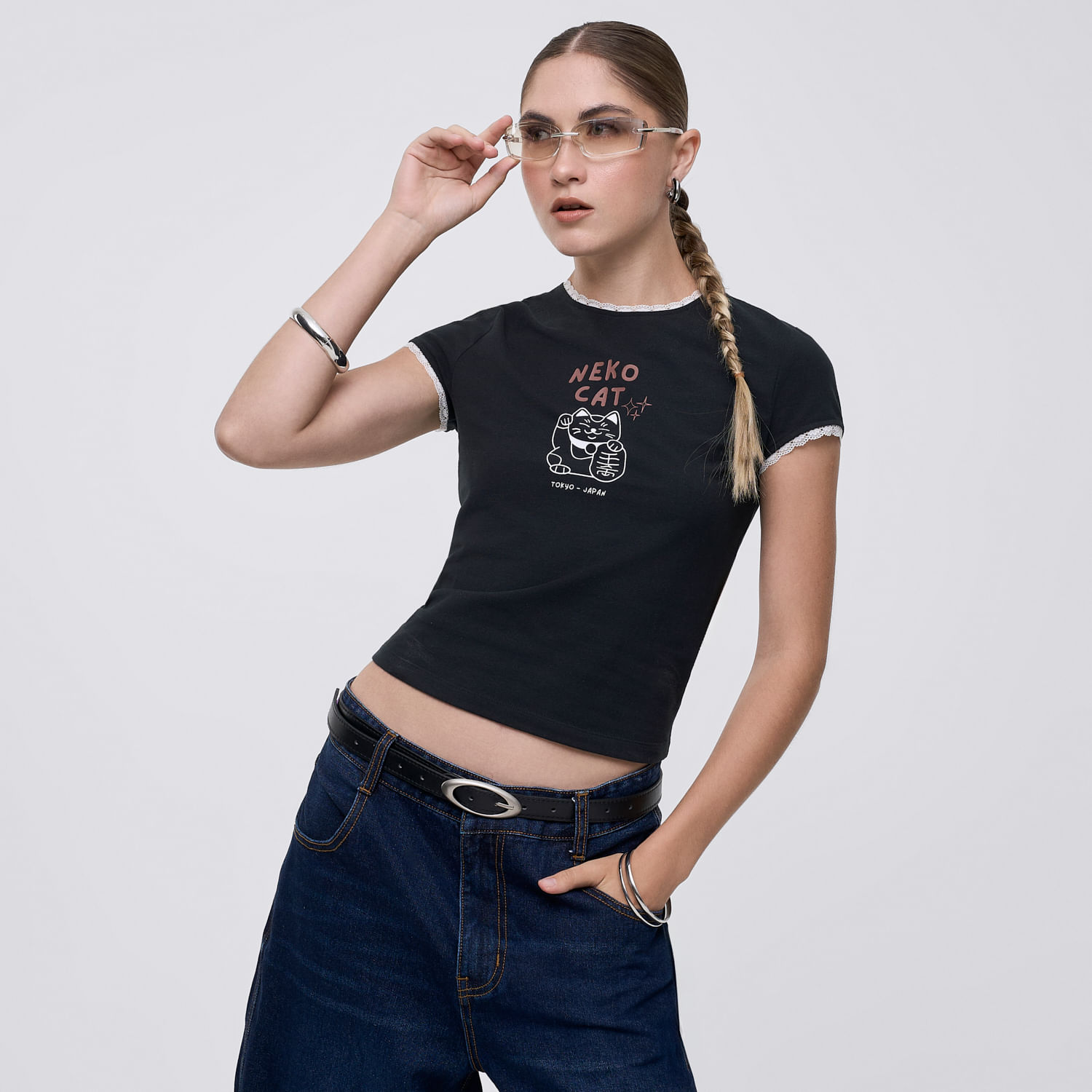 Polo Mujer City Hypnotic Manga Corta Negro S