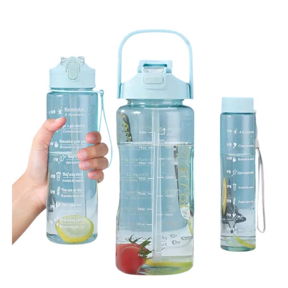 Tomatodo Trio Transparente Celeste Claro Resistente y Facil de Limpiar Casa YRegalo Sticker