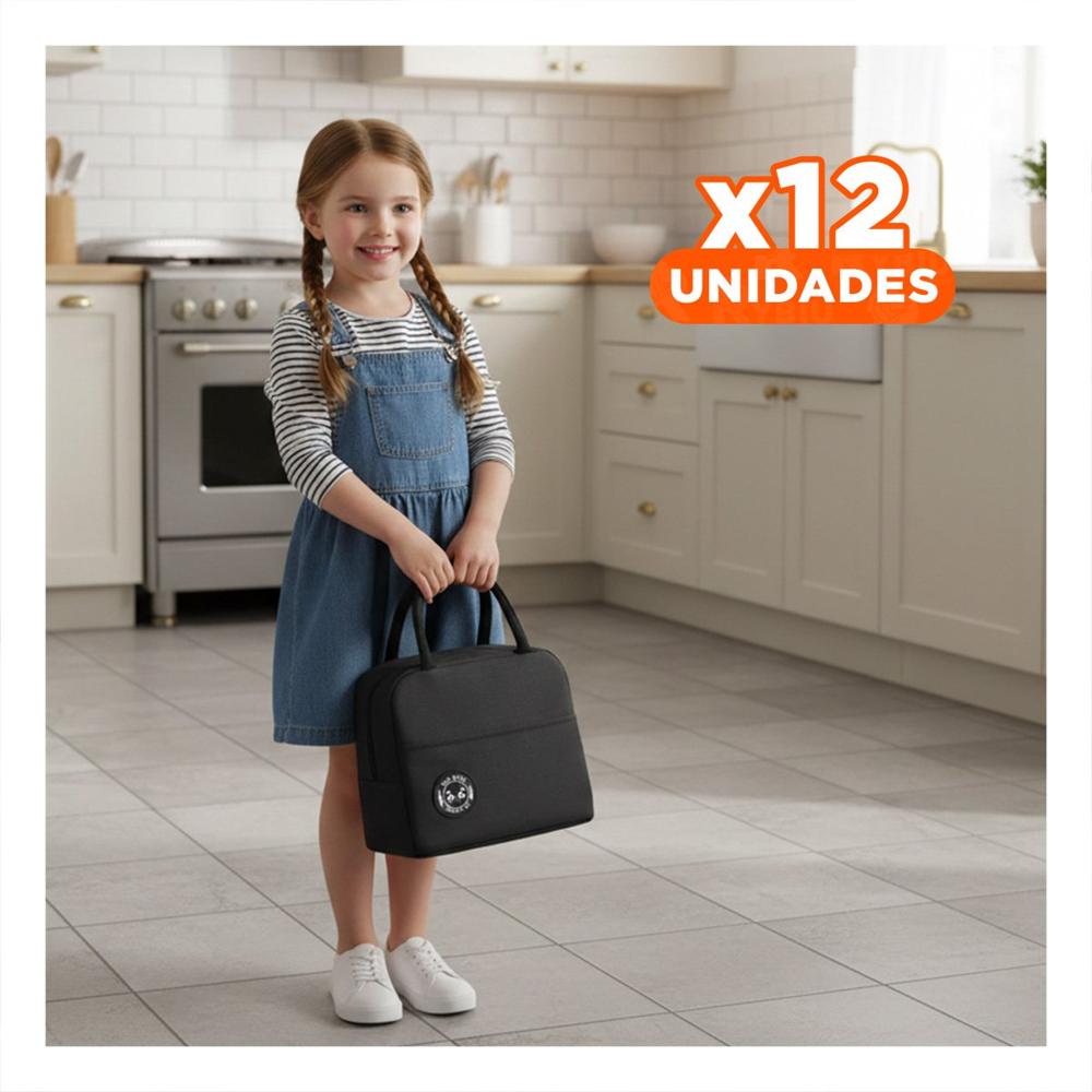 Pack12 Organizador y Bolsillo Exterior con Espacio Extra Negro Y Regalo Sticker