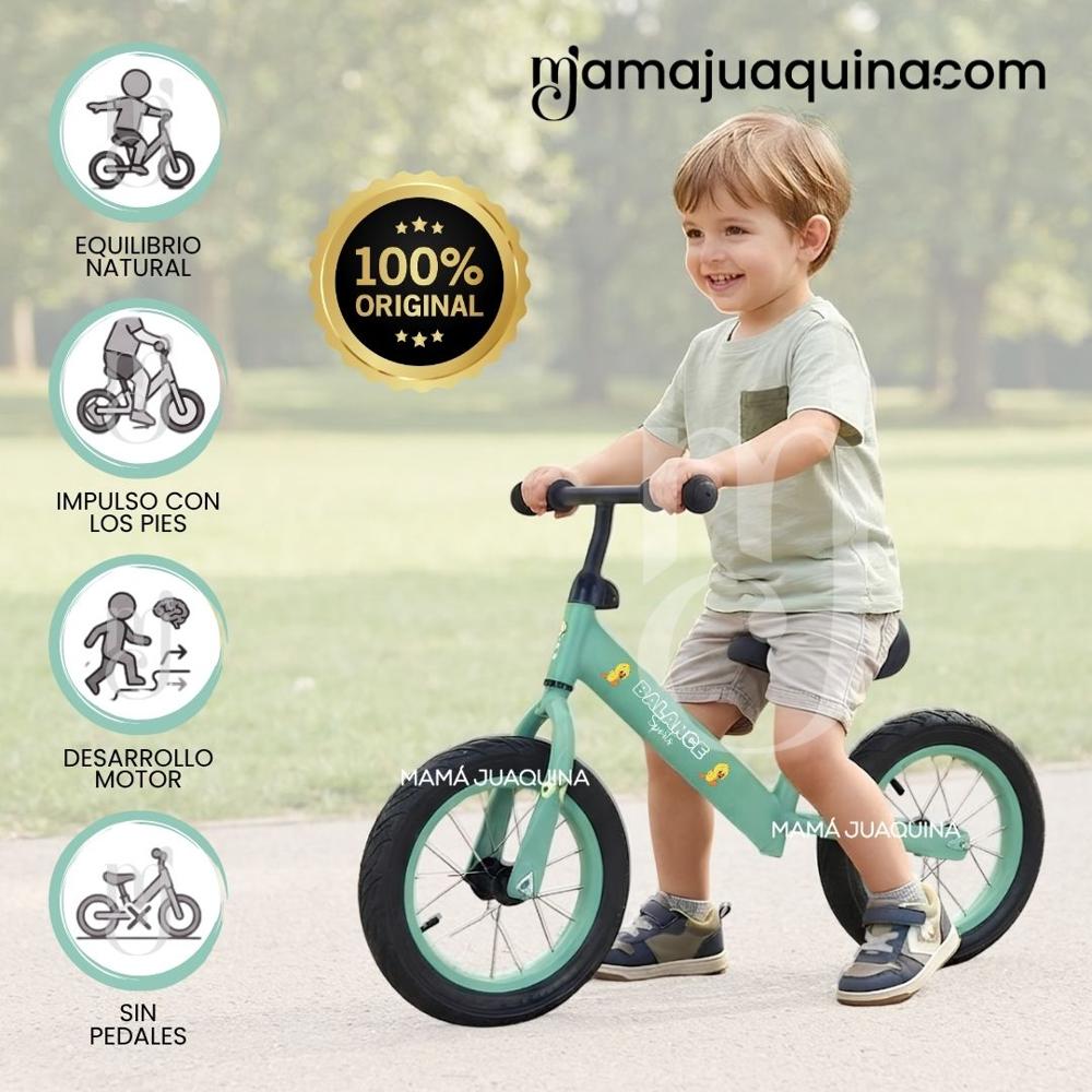 Bicicleta De Equilibrio CHICKY BALANCE Edición Exclusiva Verde botella