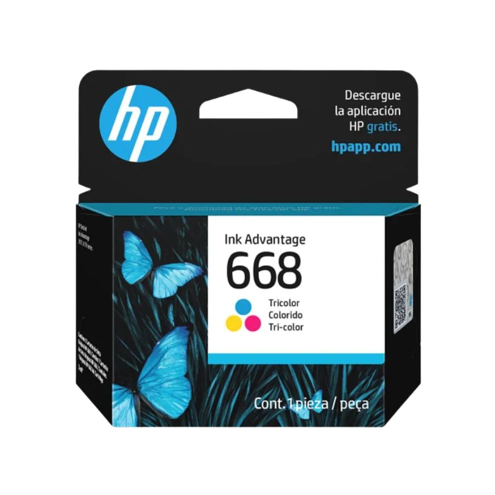 Tinta HP 668 Tricolor 7FP36VL DJ 2975 4375