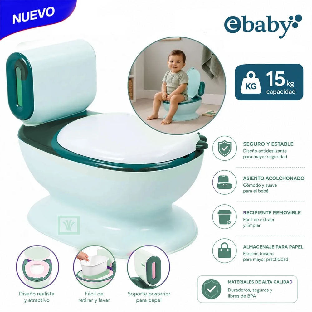 Bacinilla CLEANY- EB900-1 Verde