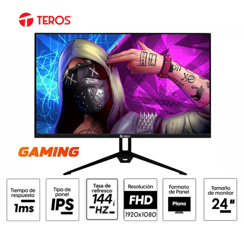MONITOR TEROS 23.8  FHD  IPS 120HZ    PLANO