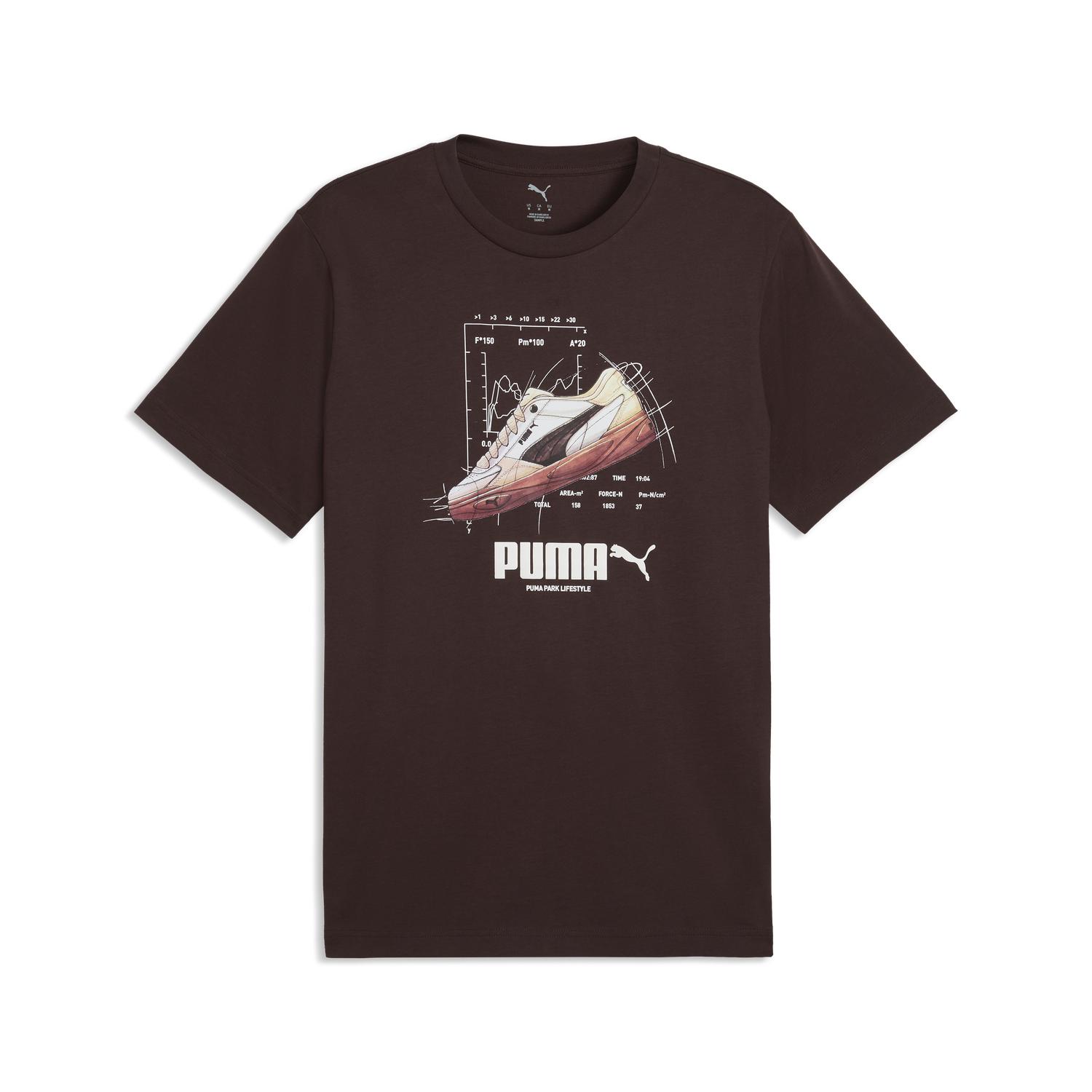 Polo Hombre Puma 694358 33 Graphics Sneaker Marron Talla M