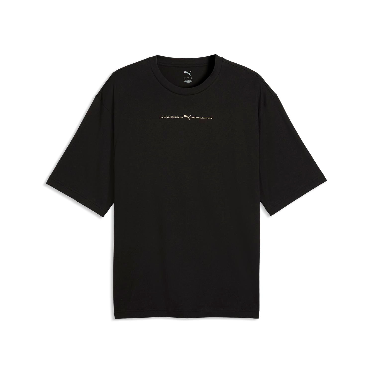 Polo Hombre Puma 694362 01 Graphics Boxy Foil Negro Talla M
