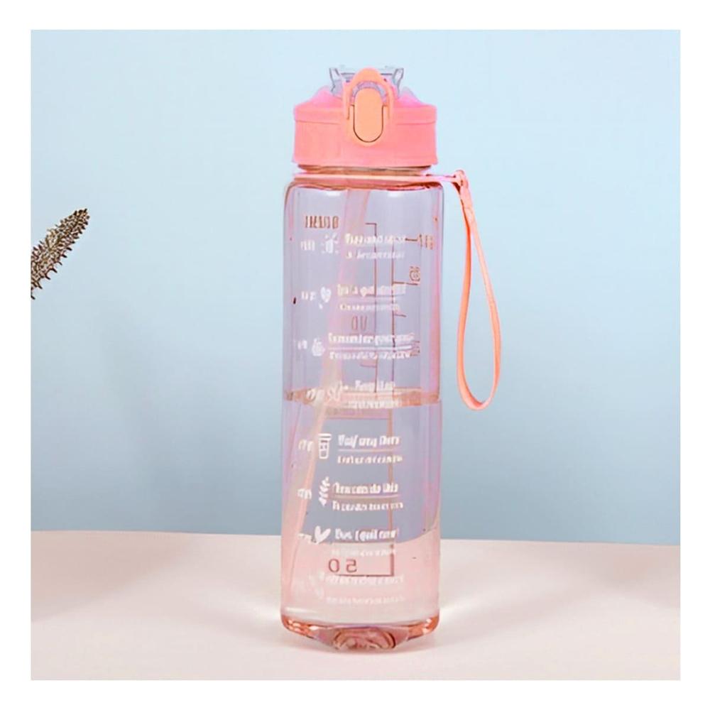 Tomatodo Trio Transparente Rosado Doble Pared Conserva Temperatura Y notas