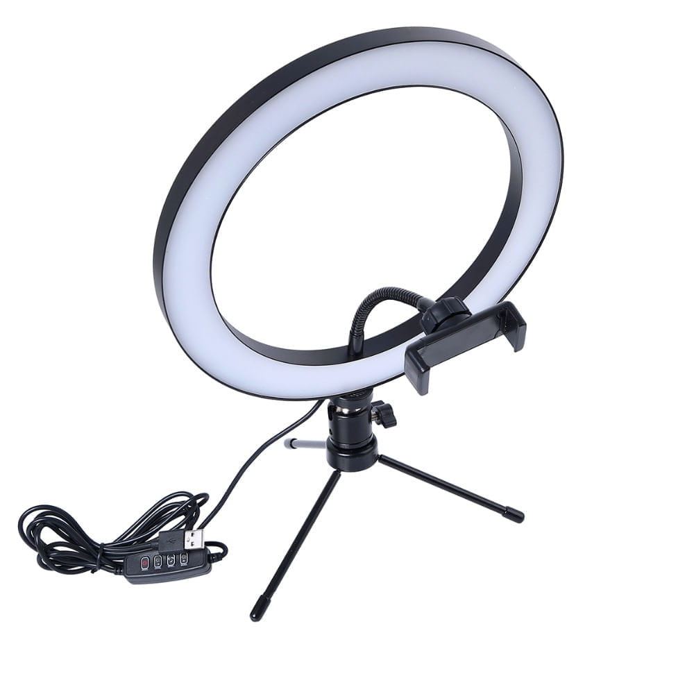 Ring Light Trípode Aro De Luz Led 12 Aro De Luz Led Con Mini Tripode Y