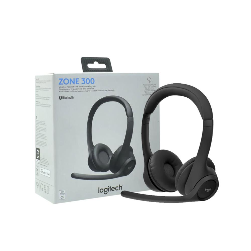 AUDÍFONOS INALÁMBRICOS LOGITECH ZONE 300 BLUETOOTH 20H BLACK