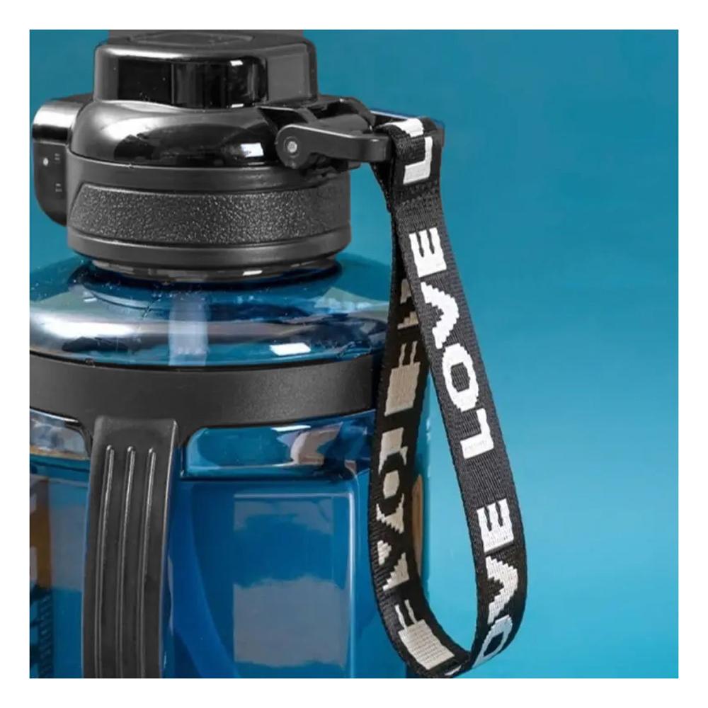 Botella Deportiva para Hidratacion en Rutina Activa Trabajo y Gym Negro
