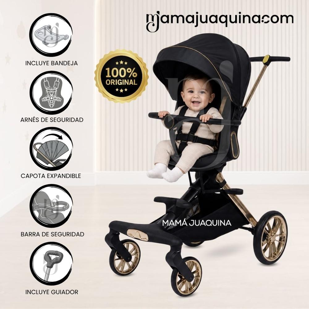 Coche Paseo KOTONE de Lujo Black