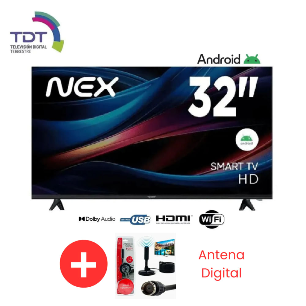 Televisor Nex De 32 Tvled32s MAS Antena Digital