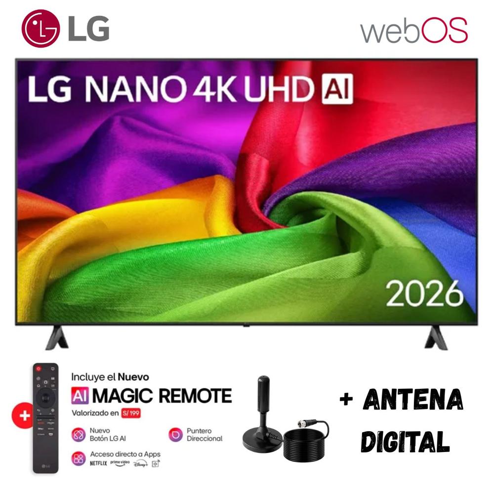 Televisor Smart TV LG 50'' NANO UHD 4K 50NU800BPSC 2026 - Ant Digital