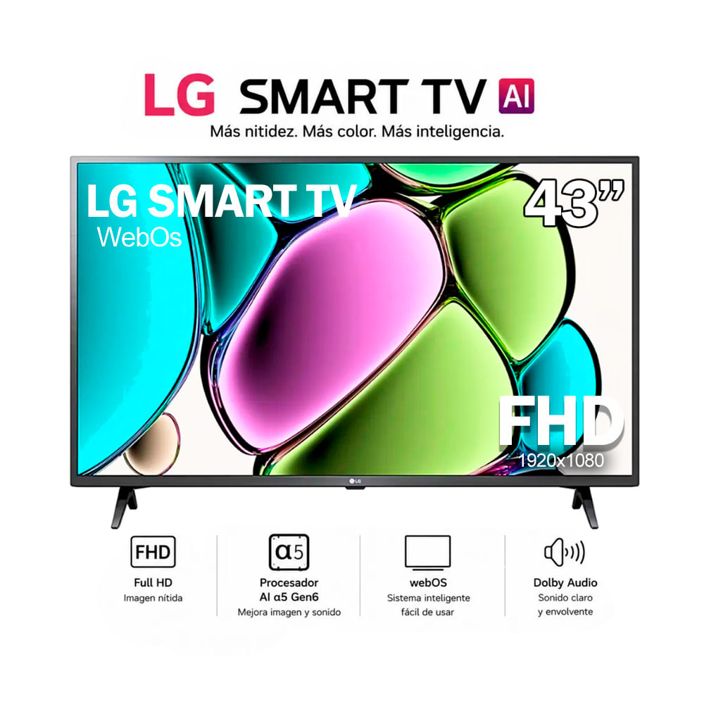 Televisor LG 43 Smart Tv WebOs 43LR6000PSA Full HD