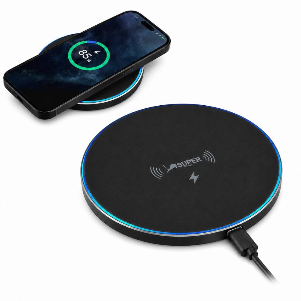 Cargador Inalámbrico RGB CR43 de 20W de Carga Rápida para Smartphone