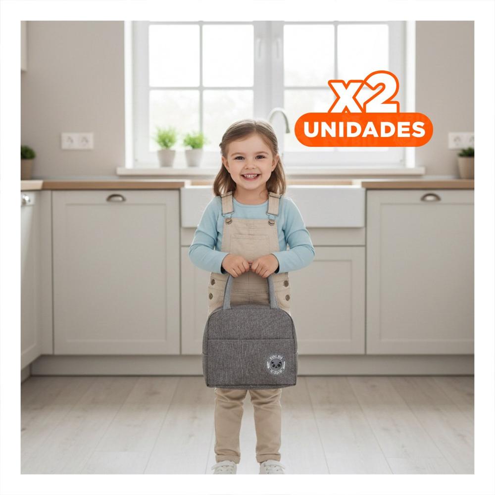 Pack2 Fiambrera y Bolsillo Exterior Comoda para Transportar Plomo Y Papel Regalo