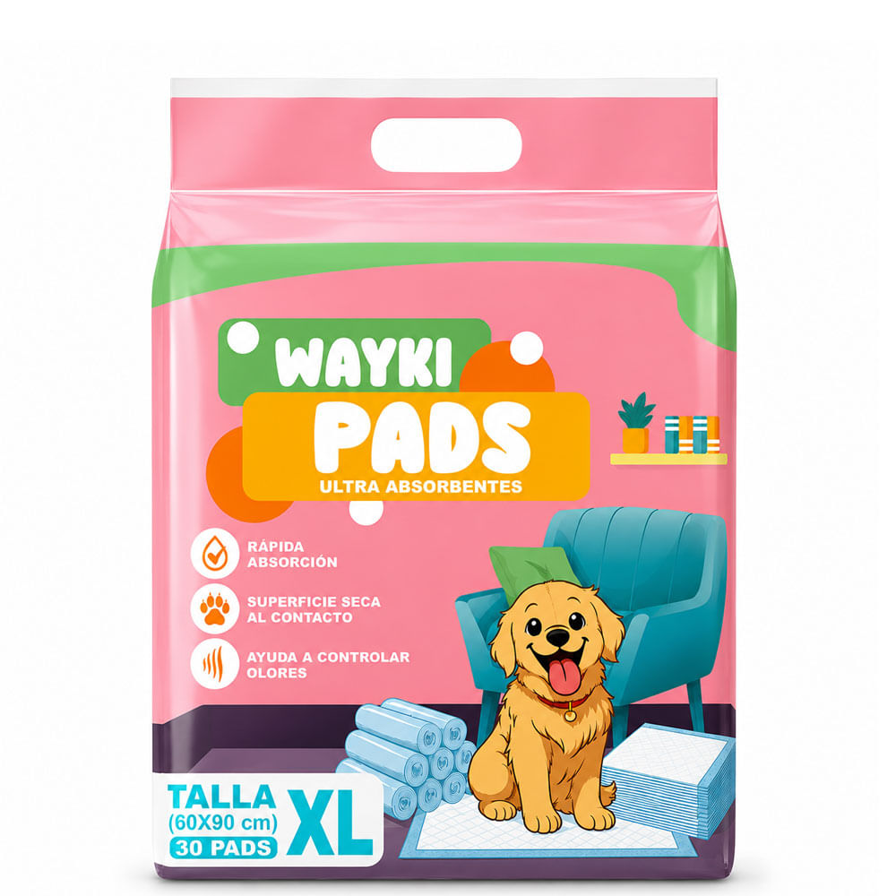 Pañales de Piso para Perros Wayki Pads XL