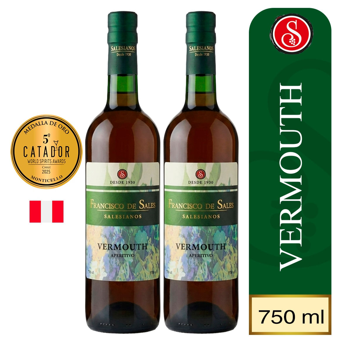 Pack 2 Unidades Vermouth Bot. 750 ml