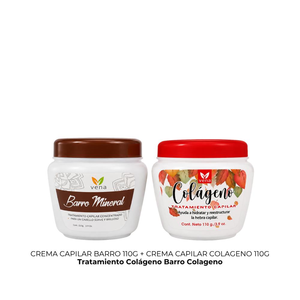 CREMA TRAT CAPILAR BARRO 110G más CREMA TRAT CAPILAR COLAGENO 110G