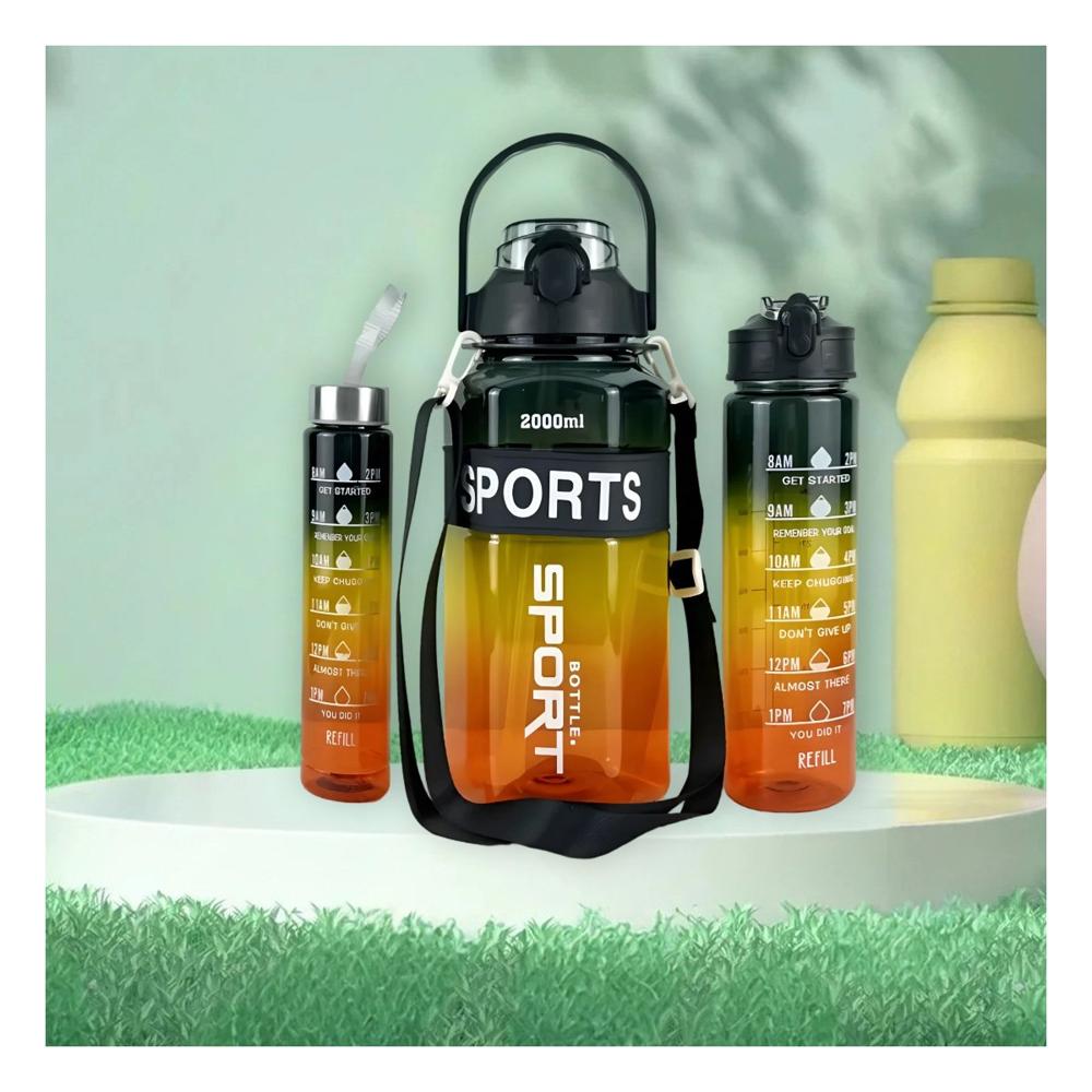 Tomatodo Trio Transparente Negro Amarillo y Naranja Doble Pared Conserva notas