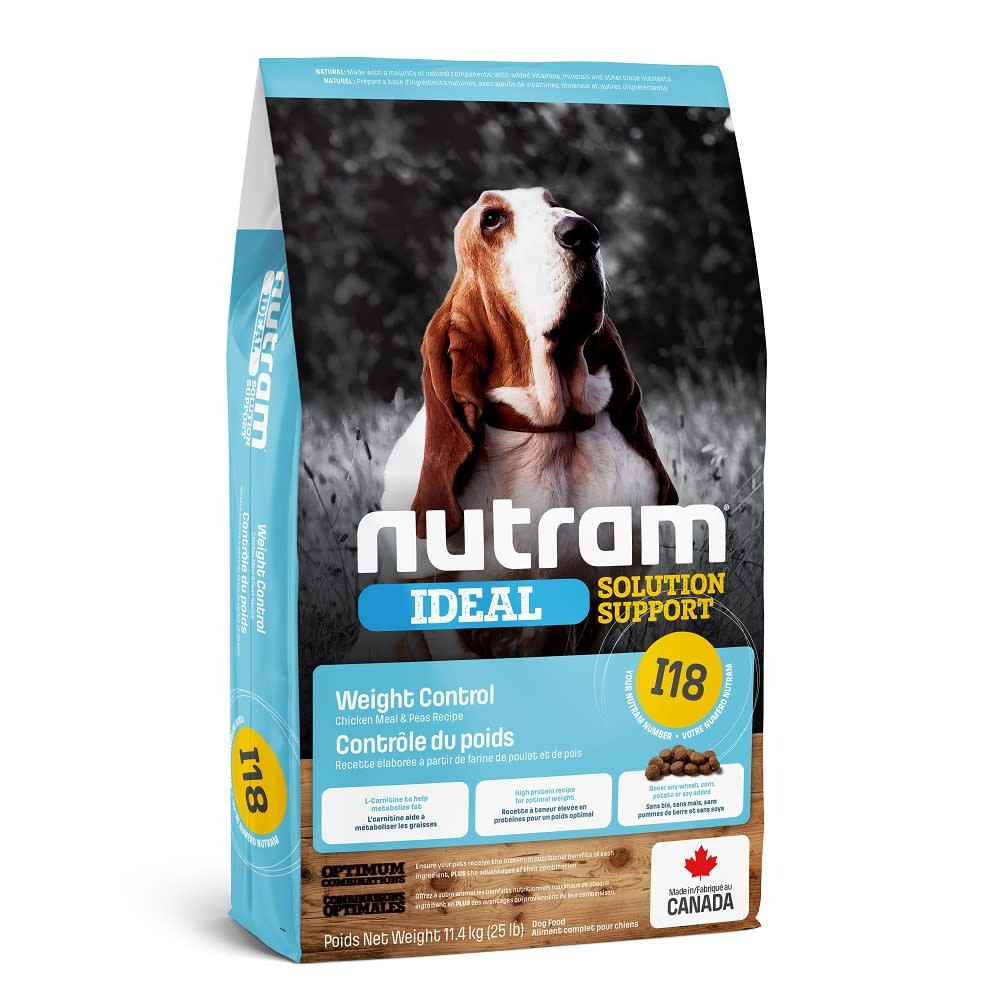 Nutram I18 Ideal Weight Control Dog - Control de peso 11.4 Kg