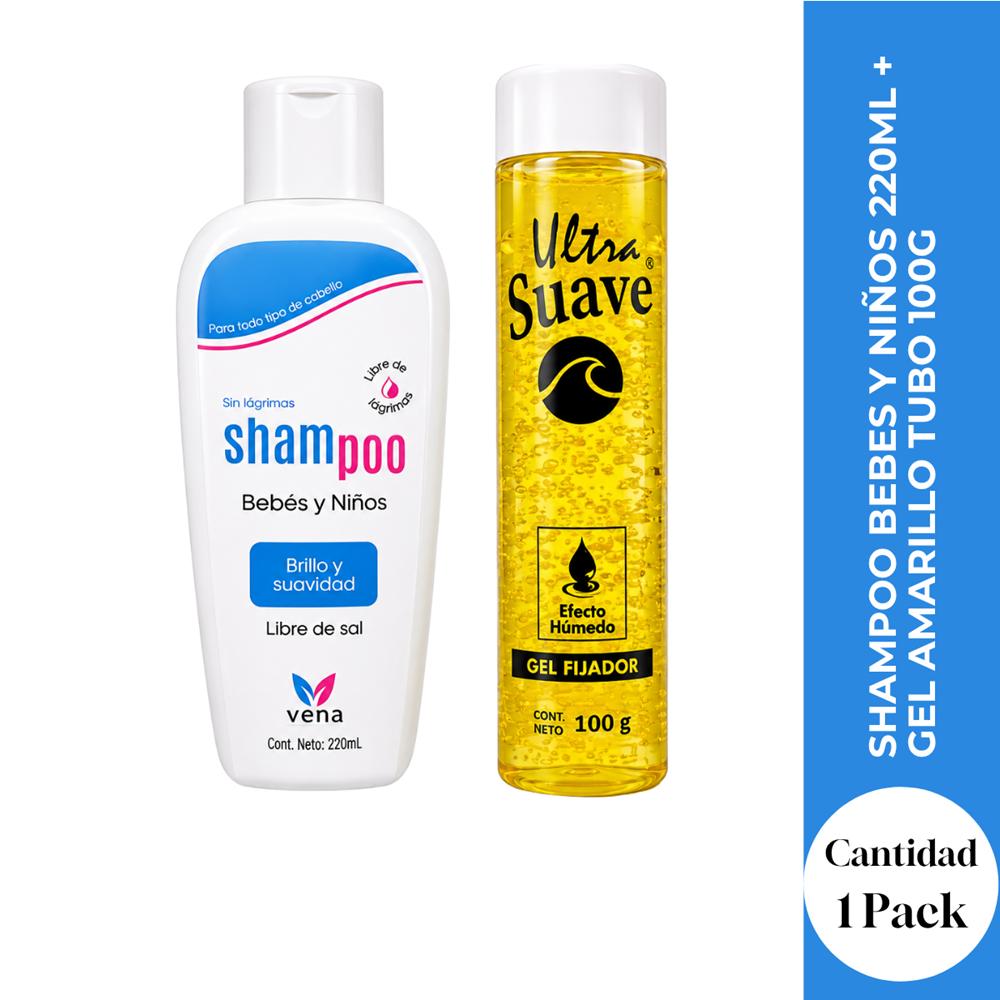 SHAMPOO BEBES Y NIÑOS 220ML más GEL AMARILLO TUBO 100G