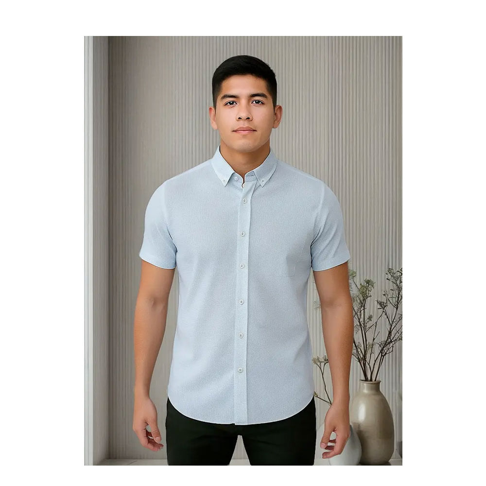 Camisa Hombre Celeste International Report Talla M