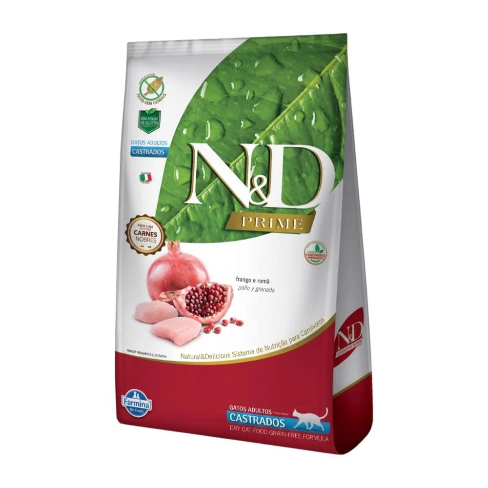 NyD Feline Castrados Pollo y Granada Adulto 7.5 Kg