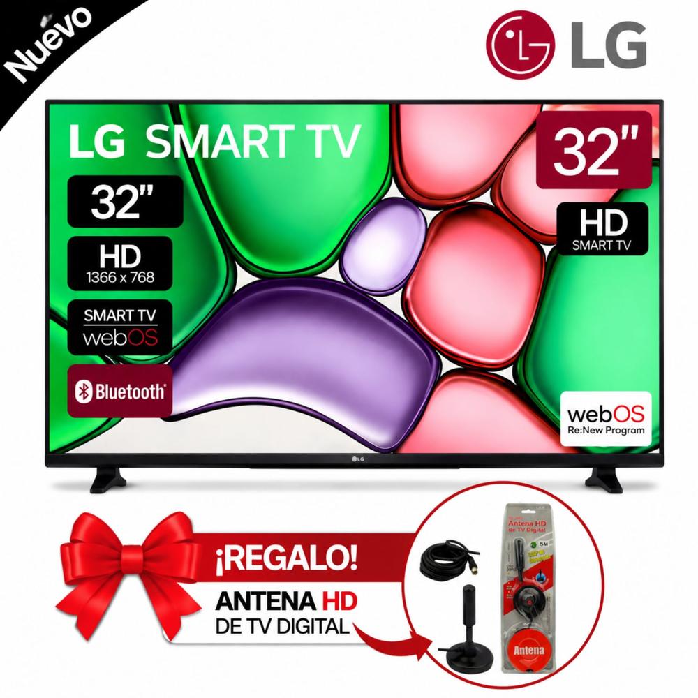 Televisor LG Smart TV 32 LED HD 32LB650BPSA MAS REGALO ANTENA DIGITAL