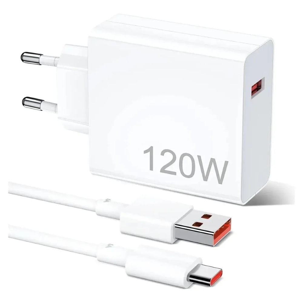 XIAOMI CARGADOR DE PARED HYPERCHARGE MDY-14-EE 120W -CABLE TYPE-A