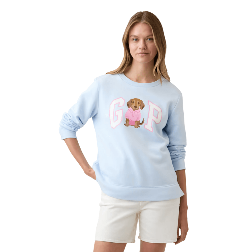 POLERA LOGO GAP ESSENTIAL BLUE TALLA L