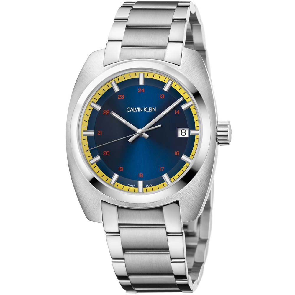 Reloj para Hombre Calvin Klein Achieve K8W3114N Suizo Fecha Acero Inoxidable Dial Azul