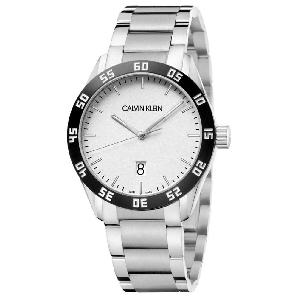 Reloj para Hombre Calvin Klein Complete K9R31C46 Suizo Fecha Acero Inoxidable Dial Blanco