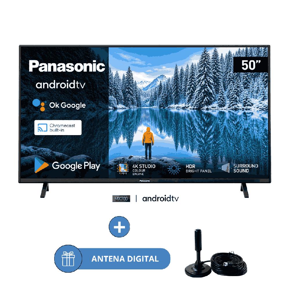 Televisor Panasonic LED 4K UHD Smart 50 TC-50MX700P y Ant digital