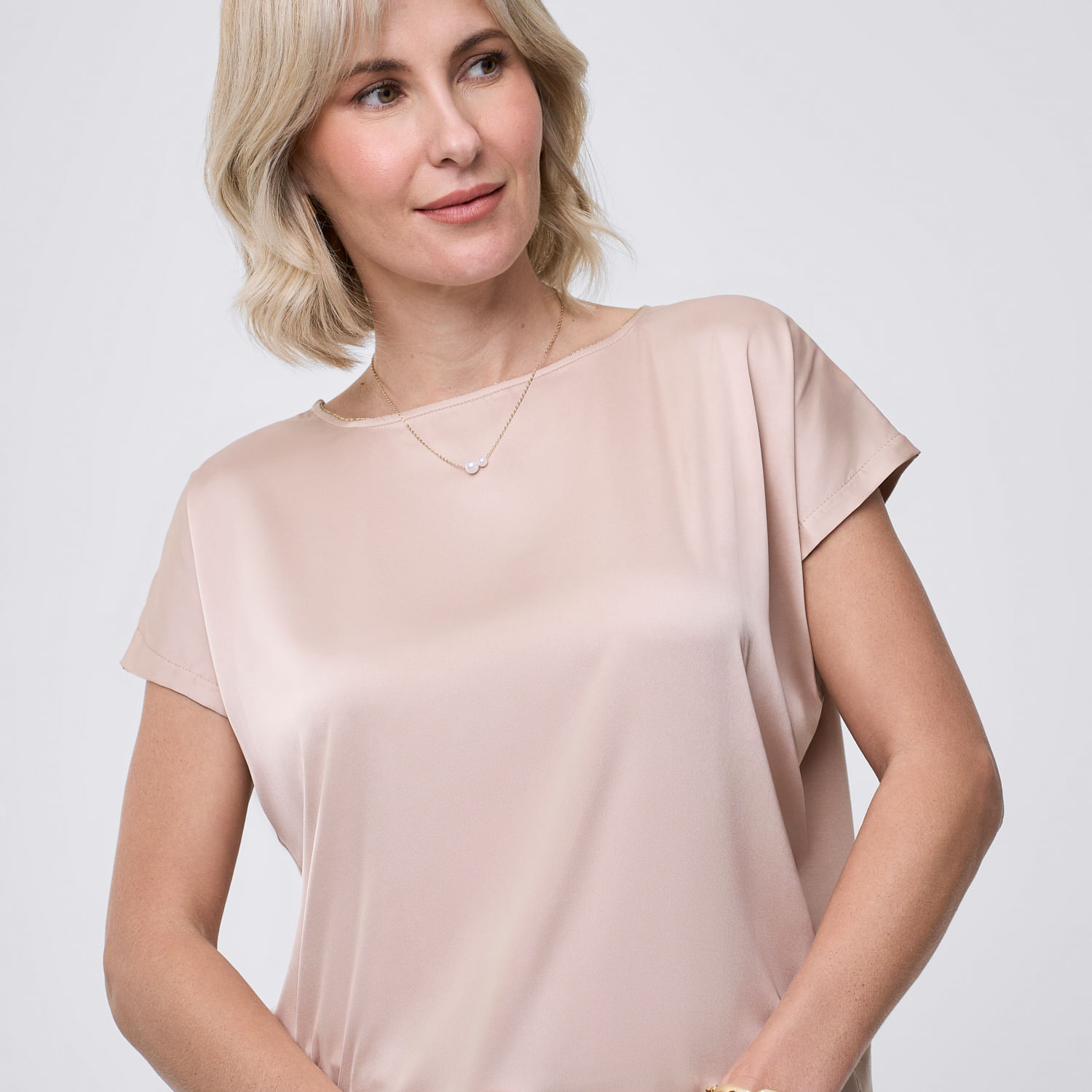 Polo Mujer Solid Zafin Manga Corta Carne L