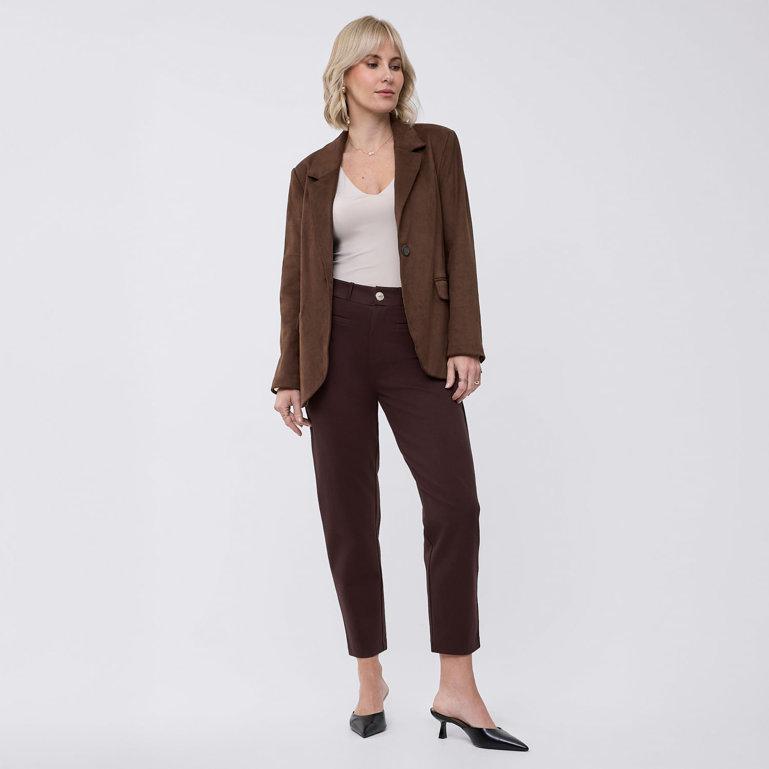 Pantalón Mujer Soft Zafin Café 30