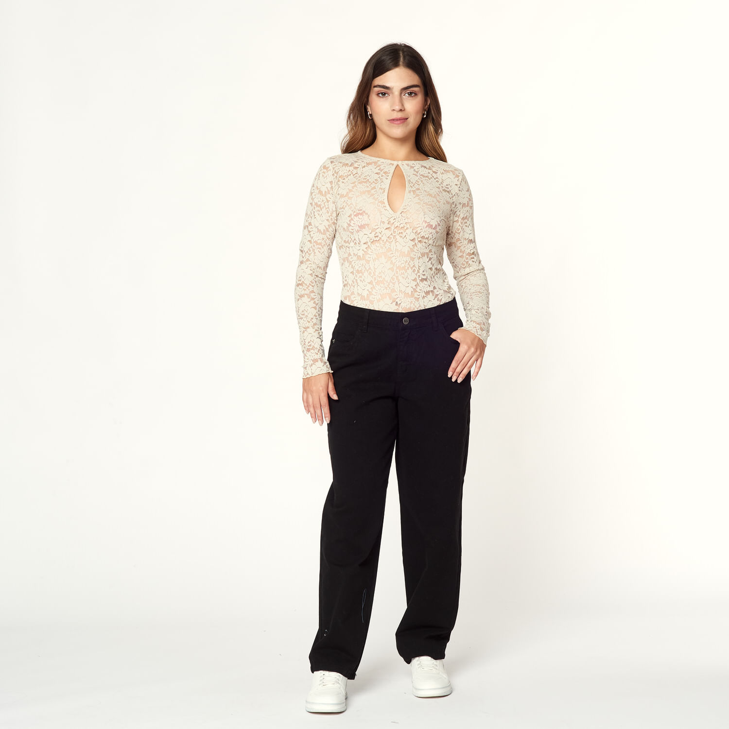 Jean Mujer Grave Milk Negro 28