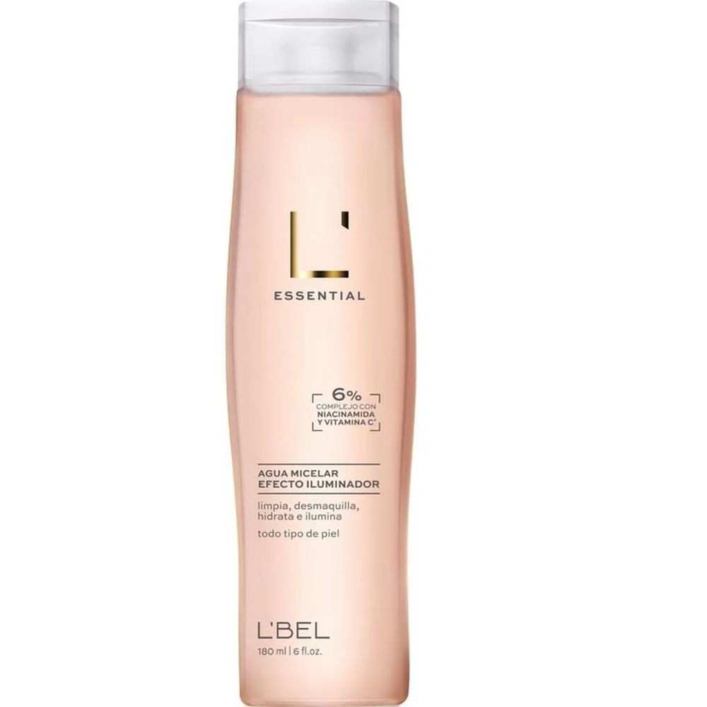 Essential Agua Micelar Efecto iluminador lbel 180 ml