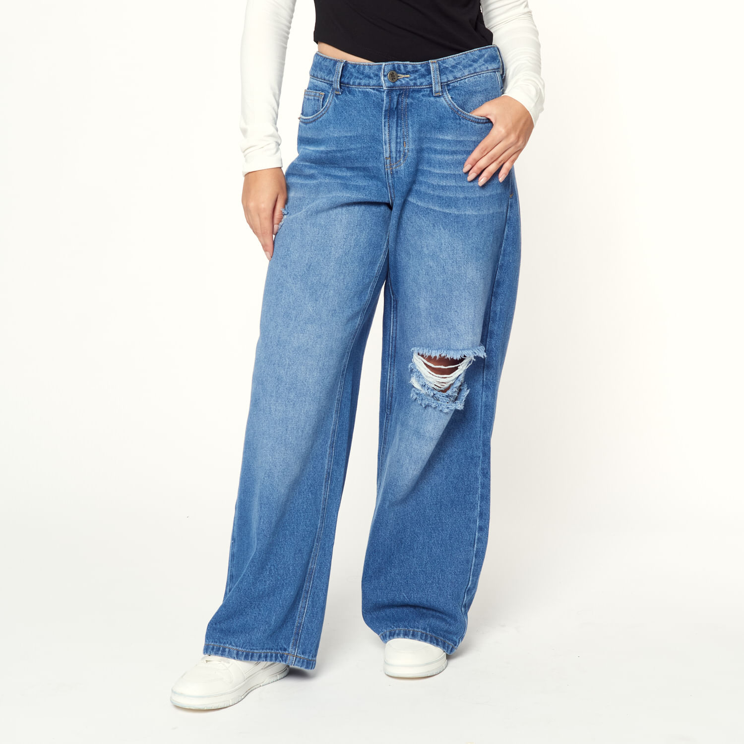 Jean Mujer Feral Milk Azul 30