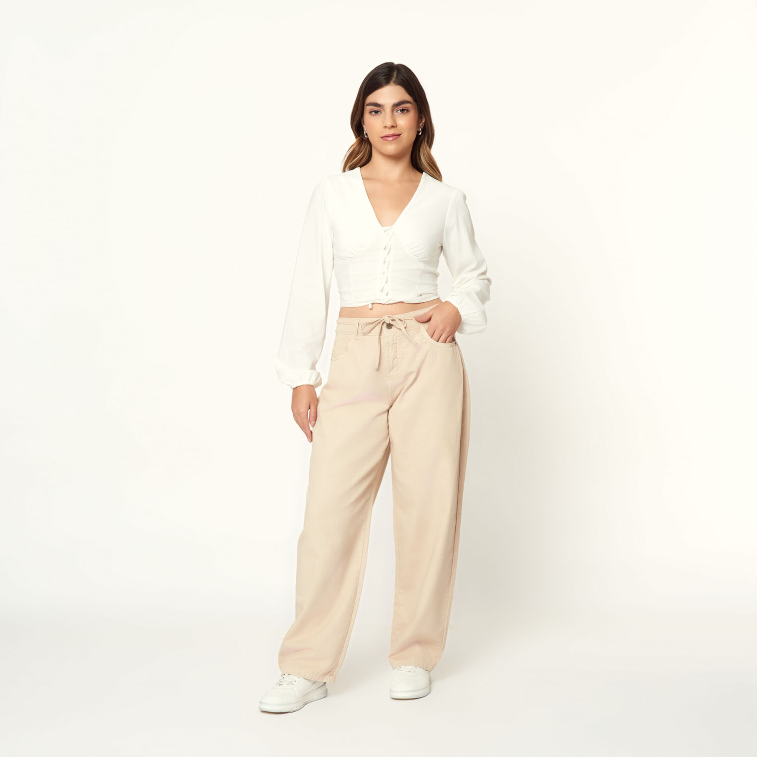 Pantalón Mujer Rift Milk Beige 26