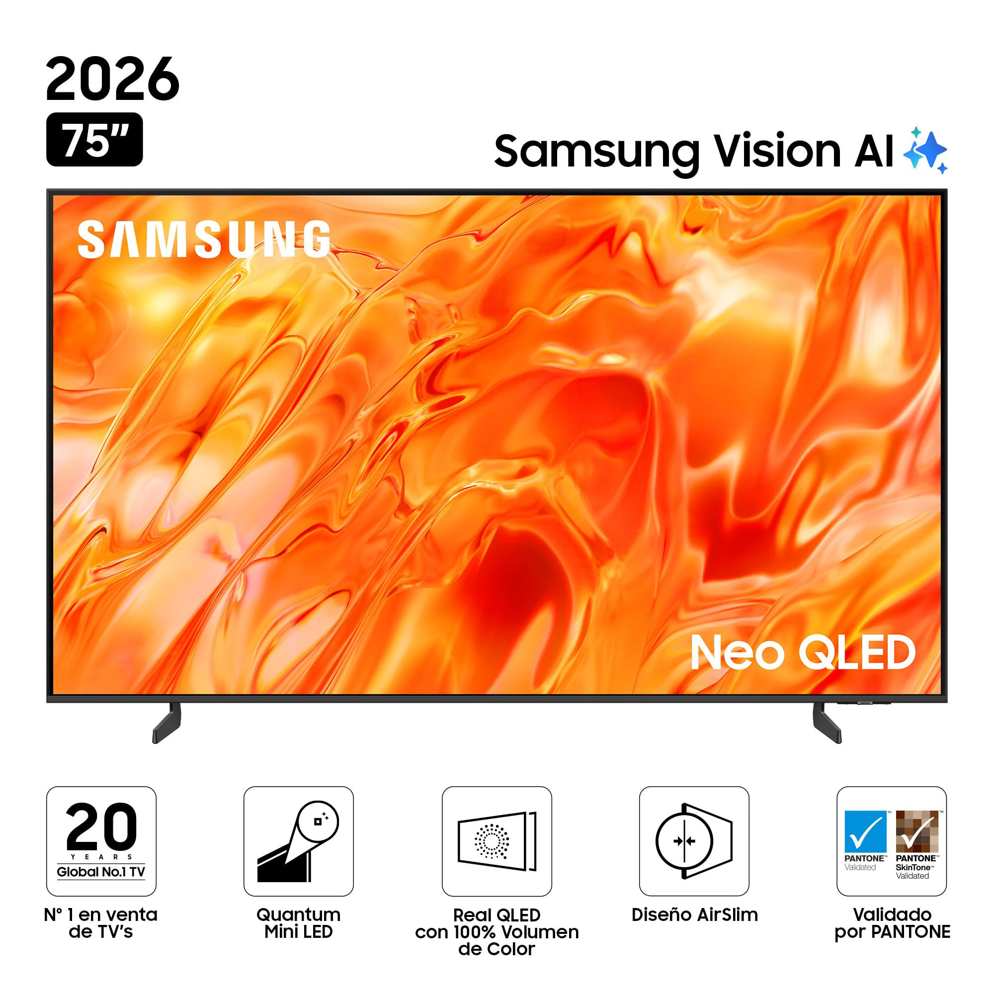 Televisor SAMSUNG Neo QLED 75"" UHD 4K Smart TV QN70H Vision AI